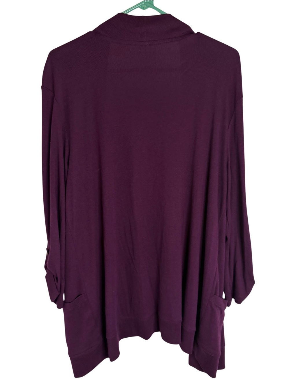 3/$20 Sonoma Women's Purple Long Sleeve Lightweight Open Front Cardigan - Picture 2 of 5